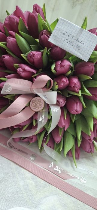 Букет Цветы 51 лола, тюлпан