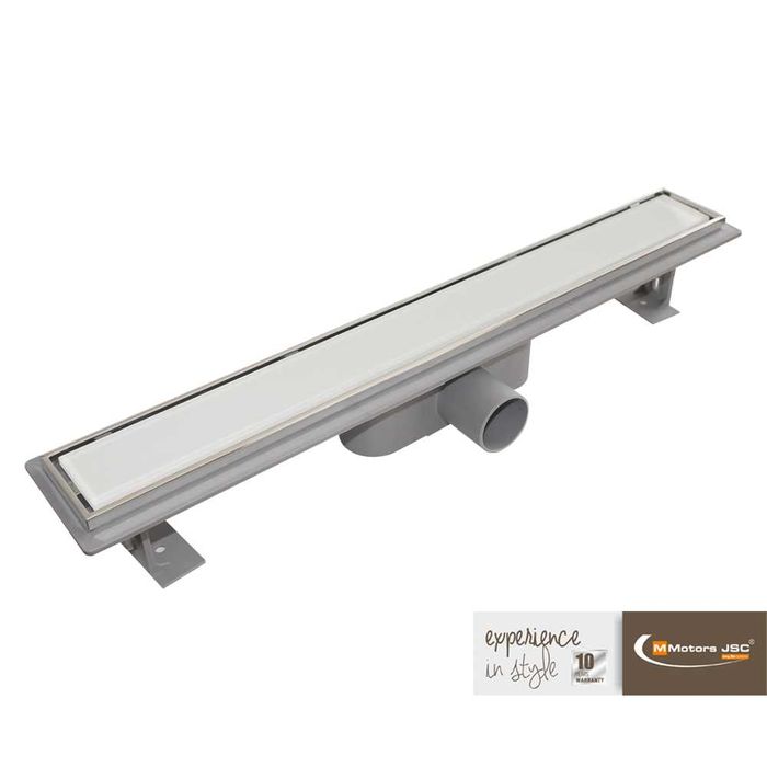 Линейни подови сифони за баня MMotors, Закалено стъкло -20% ОТСТ. Авг.