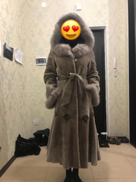 Шуба мутоновая шикарная