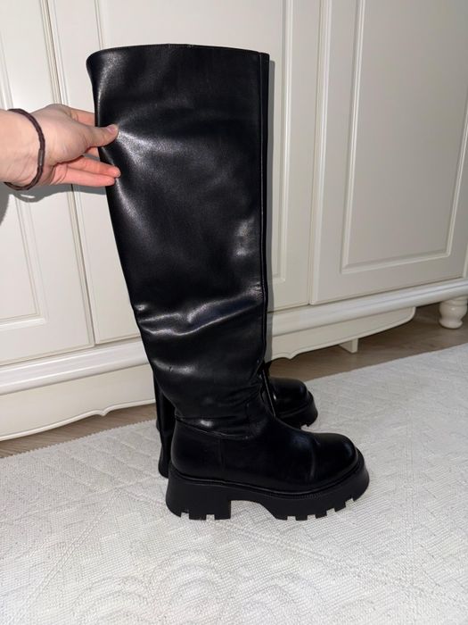 Продам сапоги-ботфорты р.40 б/у