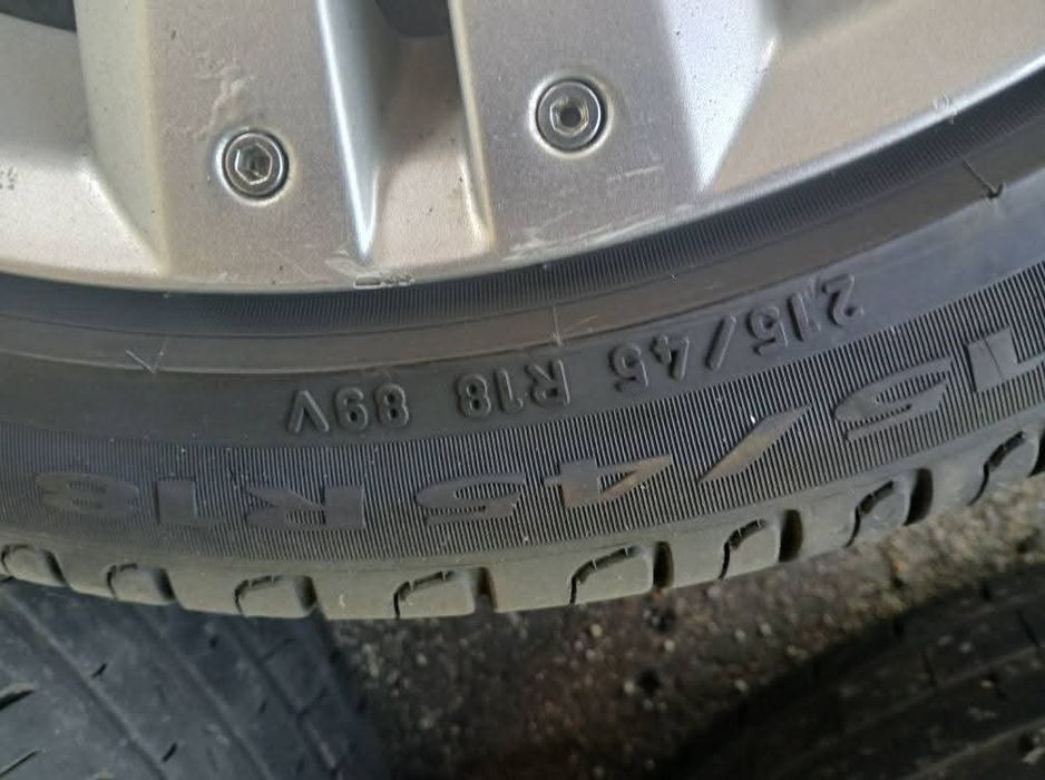 Jante Peugeot 4x18 cu anvelope de vară 215/45 R18