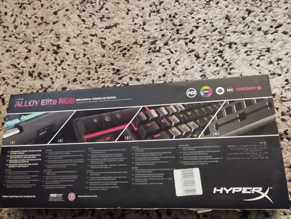 Механична Клавиатура Hyperx Alloy Elite RGB