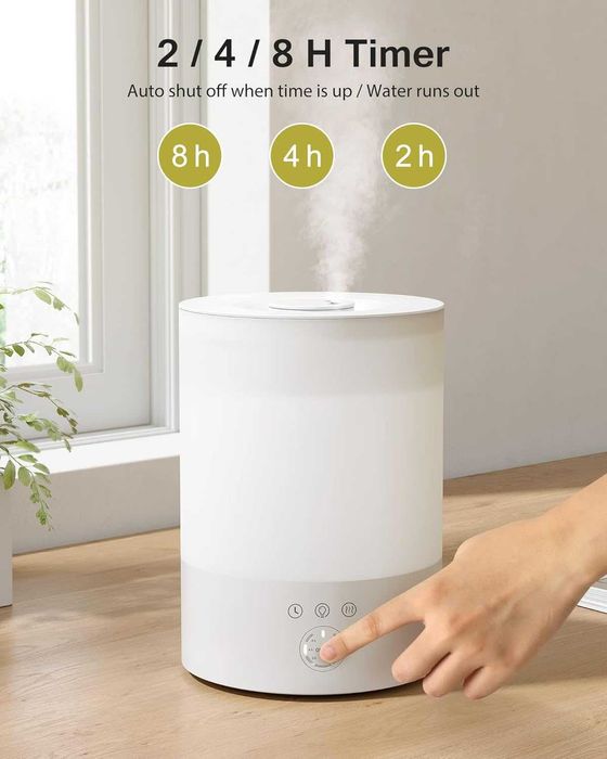 Овлажнител за въздух Maxcio 2.5 L, Ultrasonic RGB,Гаранция