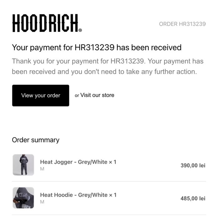 Set HOODRICH autentic