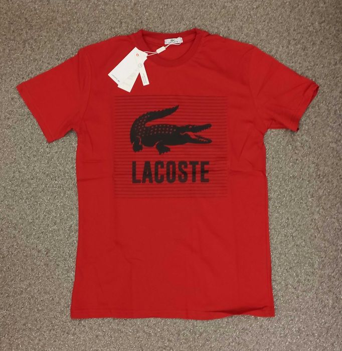 Нова мъжка тениска блуза фланелка Lacoste 2024 памук