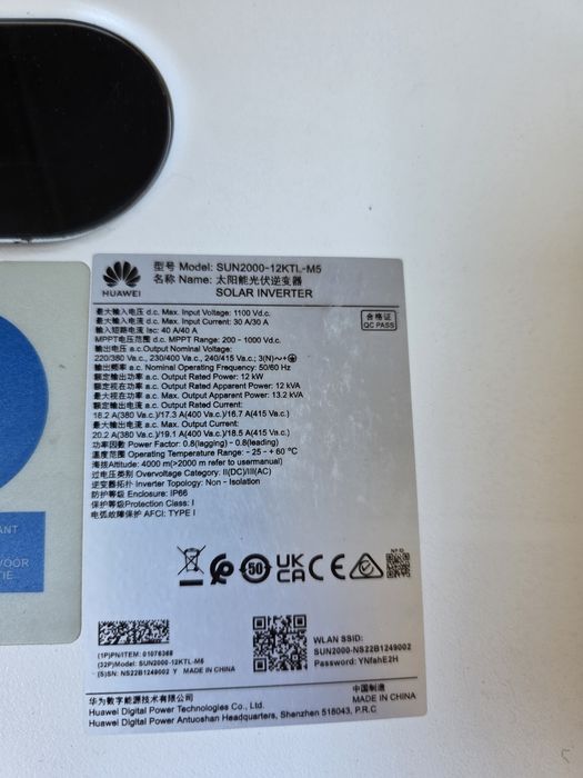 Invertor Fotovoltaic Huawei SUN2000-12KTL-M5 12kW trifazat