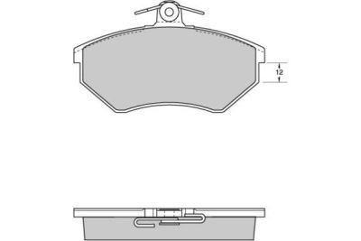 Placute frana Audi A4 8d2, B5, A4 8ec, B7, A4 Avant 8d5, B5, A4 Avant 8ed, B7; Seat Exeo 3r2; Vw Passat 3b2 SRLine parte montare : Punte fata