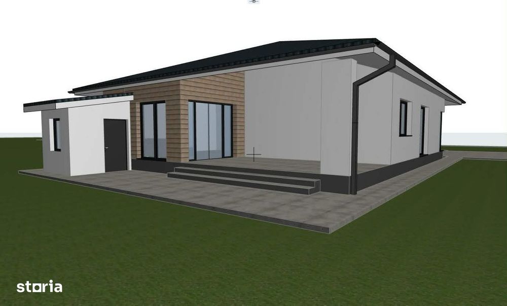 Teren 980 mp cu proiect de casă început–Chișirid, la 15 min de Oradea