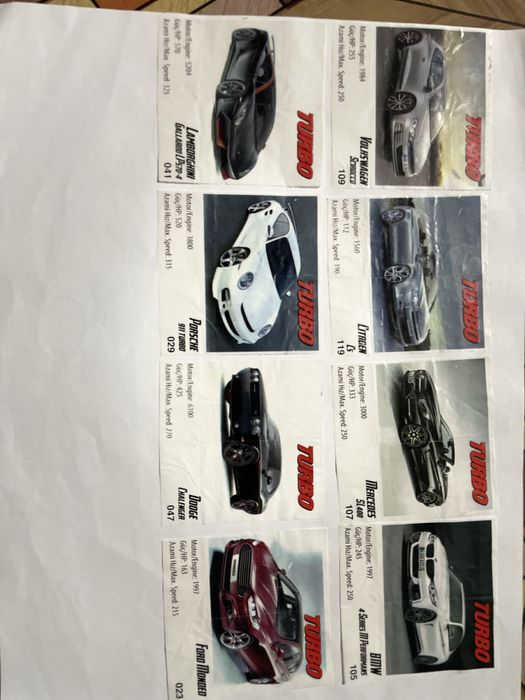 Colectie masini turbo