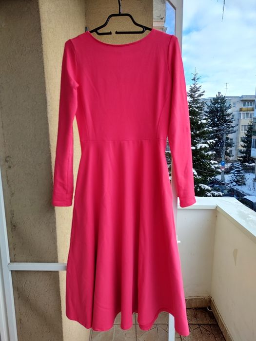 Rochie Luminița S roz corai de la Joa