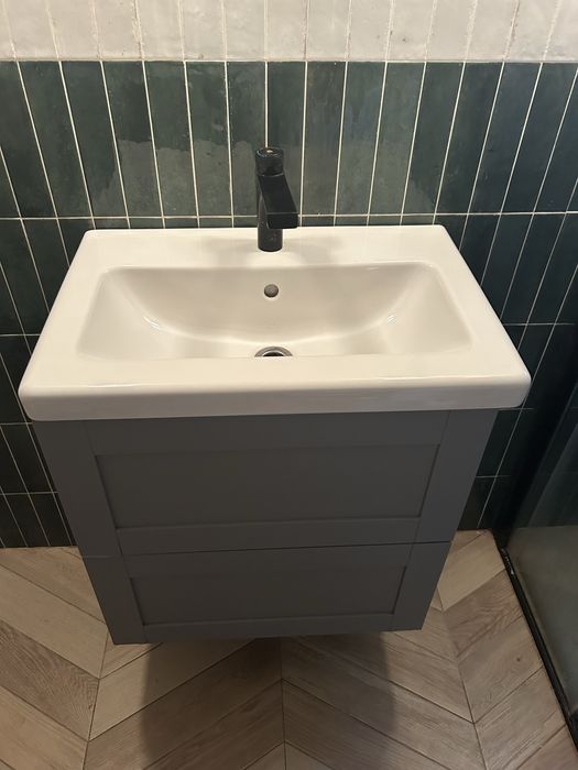 Set Masca lavoar baie Ikea, lavoar IKEA si baterie Kadda cu buton