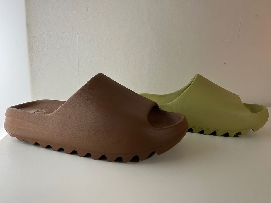100% Originali Yeezy Slide Adidas Papuci Șlapi Flax Resin Onyx Bone Azure Salt Slate Grey