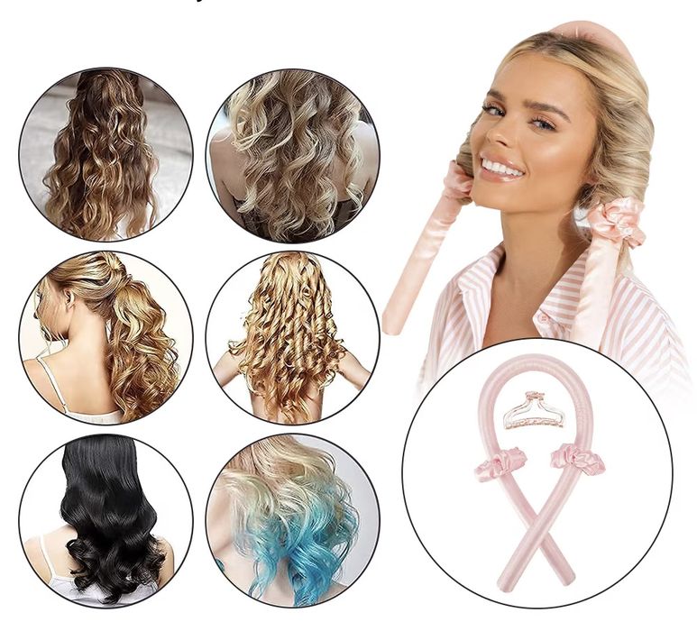 Сатенен комплект за къдрене на коса