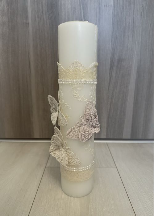 Lumânare botez fetițe, Andreeatex, folosită puțin