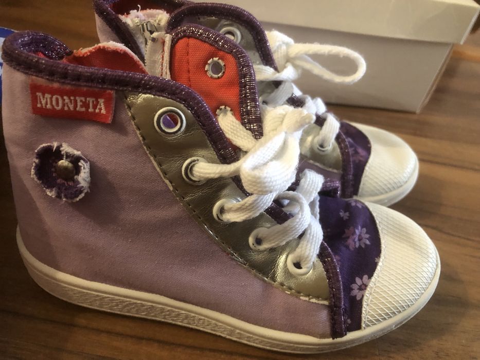 Летни платнени кецове, момиче, цип/връзки - 27ном