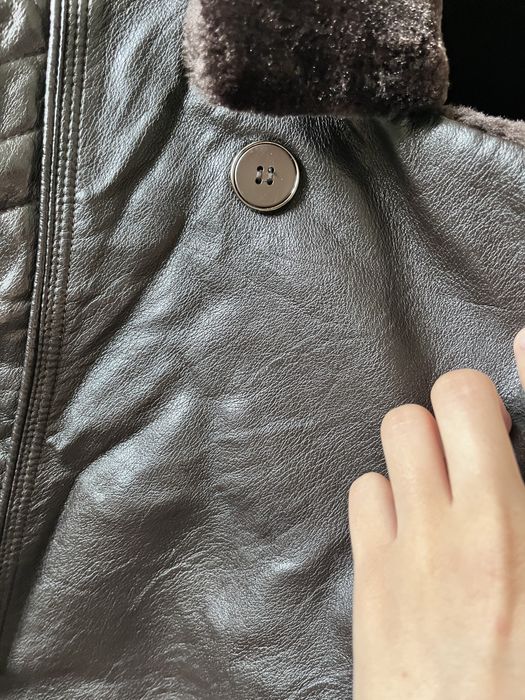 куртка теплая дубленка