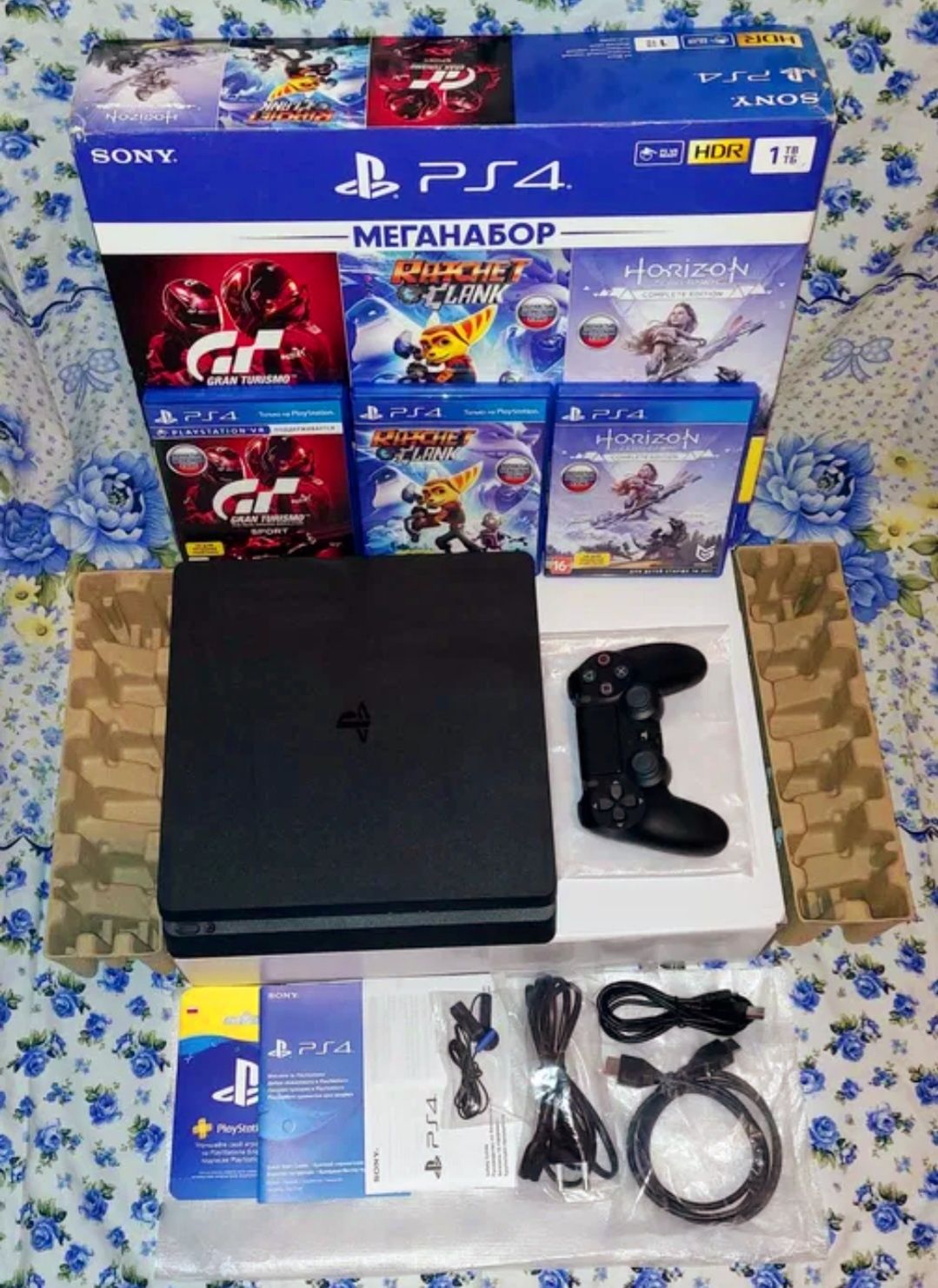 Новый Ps4 slim 1tb 2 дж+ 10 топ игры: 157 000 тг. - Приставки Тараз на Olx