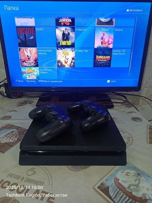 Ps4 slim 1tb proshivka qilingan. Holati zoʻr garantiya beriladi