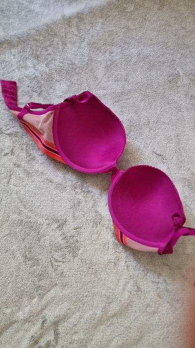 Sutien push up extrem, volum imens  mov dantelat super booster volum mare 75B 75C 80B sexy