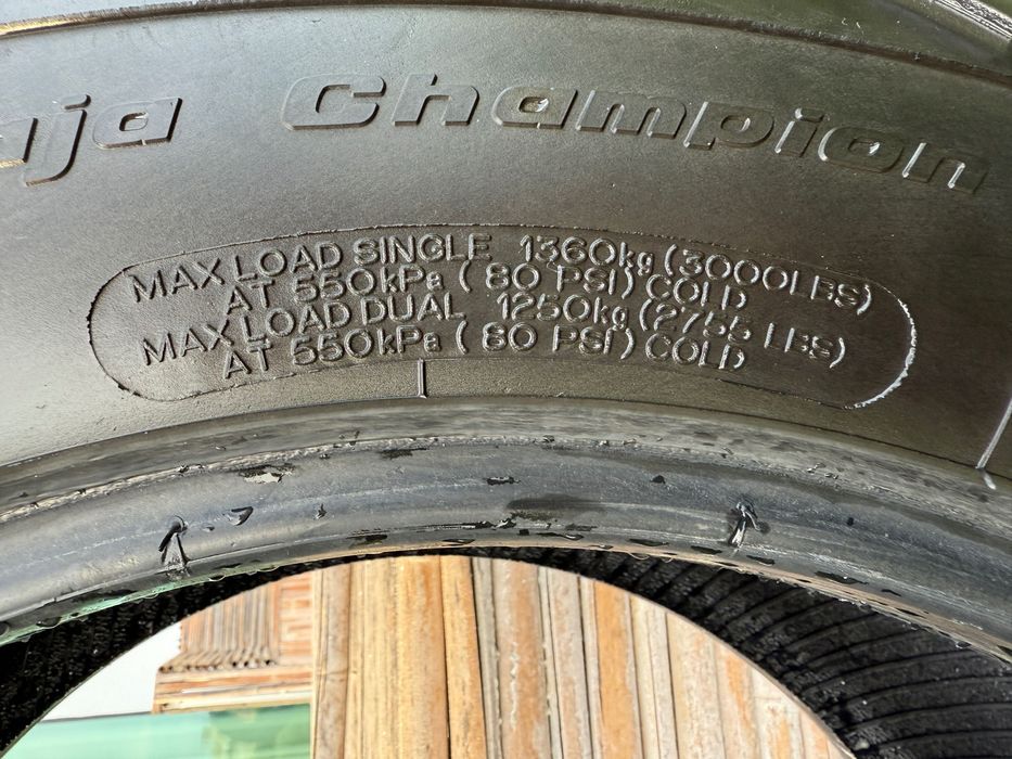 BFGoodrich All-Terrain T/A 265/60 R18 произведени юни 2022 като нови