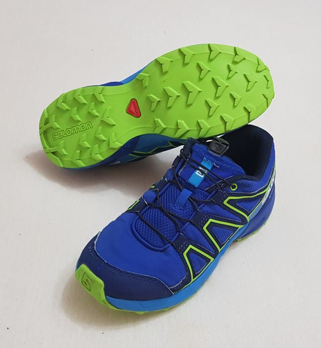 Pantofi sport, trail SALOMON SPEEDCROSS albastru verde lime, Nr. 36 EU