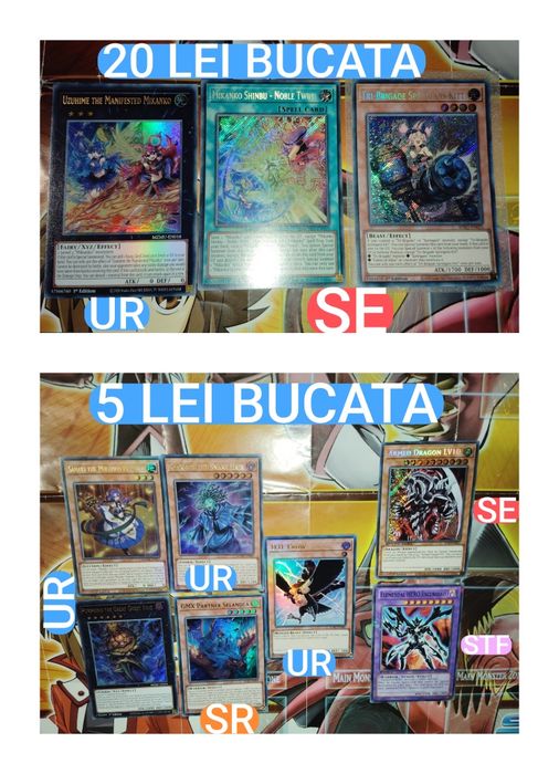 Yu-Gi-Oh Singles Originale M/NM (ENGLEZĂ)