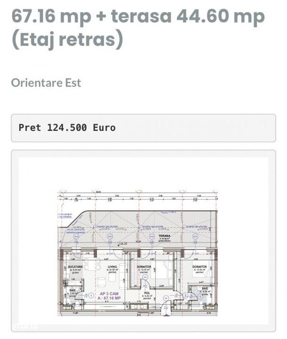 Apartament tip Penthouse + Terasa 44 MP, Eroilor Floresti — fotografia 1