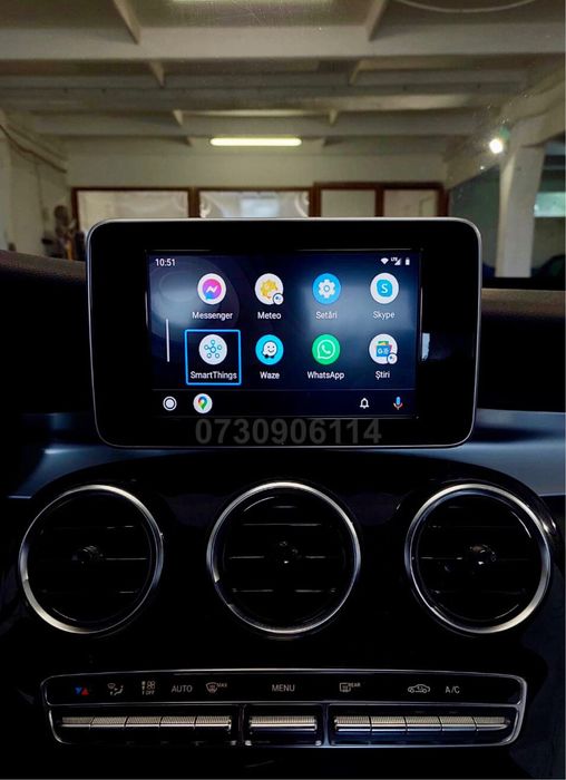 Mercedes Apple CarPlay Andorid Auto C Class W205V Harti Waze