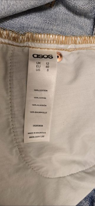 .  Нови със етикет.  Дамски оригинални къси панталонки дънкови.  ASOS DENIM