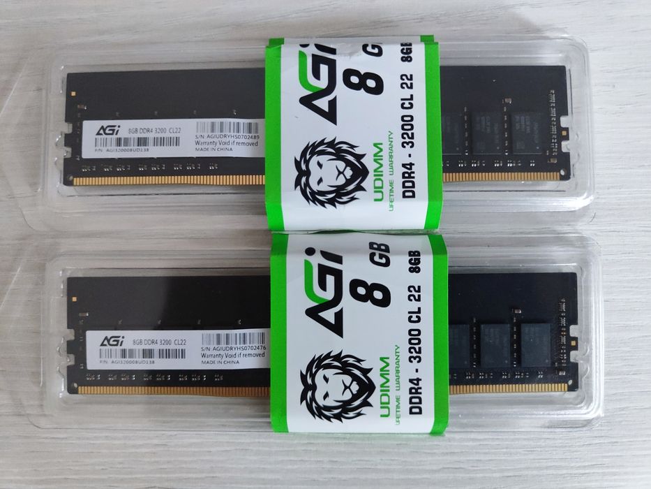 Оперативная память 2 по 8Gb AGI DDR4-3200