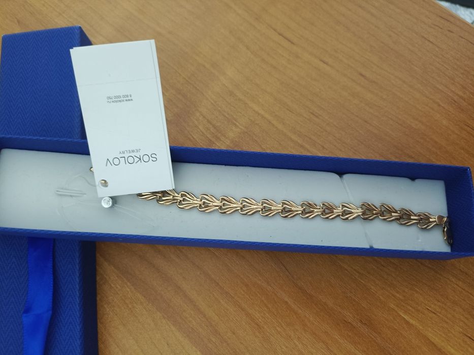 Продам золотой браслет 585. Новая с этикеткой. Уступлю