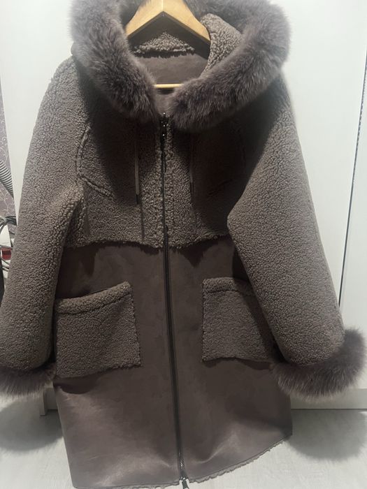 Теди шуба мех песец двустороняя