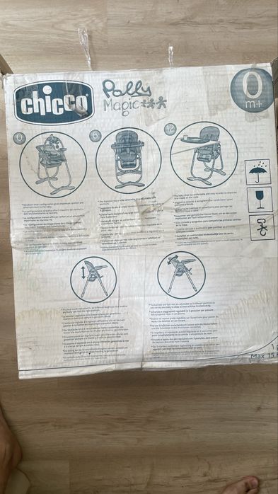 Стульчик для кормления chicco poly magic