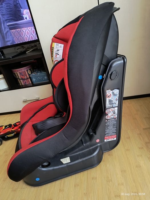 Scaun auto Juju Little Rider, 0 - 18kg, Negru/Rosu