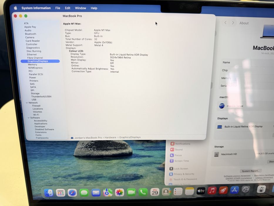 Macbook  Pro 14 M1 Max, 64Gb RAM, 1TB SSD *Перфектен*