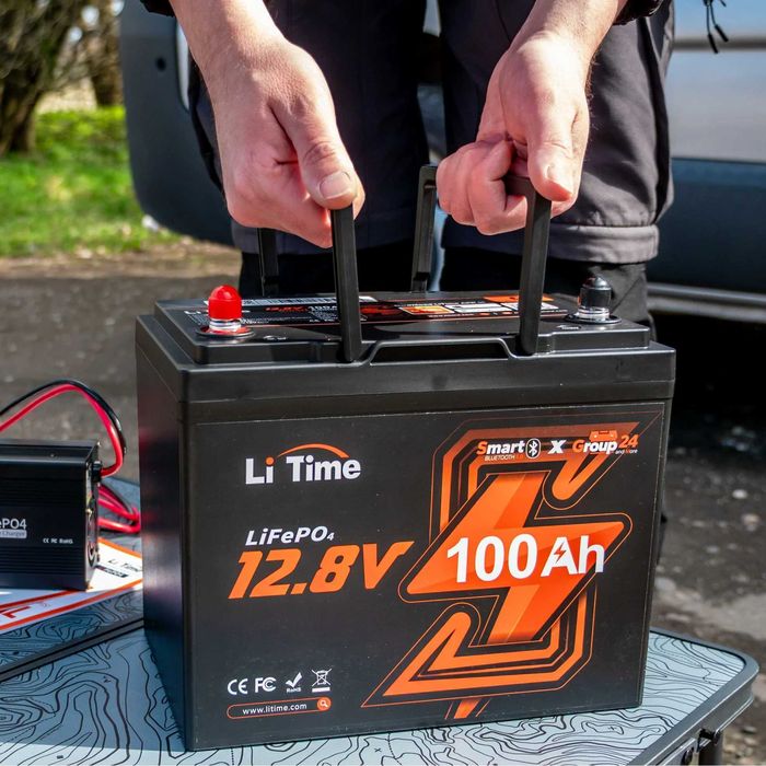 Acumulator BMS Smart LiFePO4 Li-Time 12V 100Ah Group24