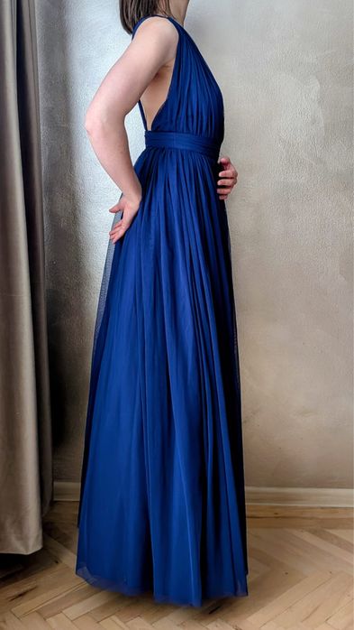 Rochie lunga ASOS din tulle albastru