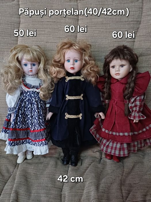 Păpuși porțelan 40 cm