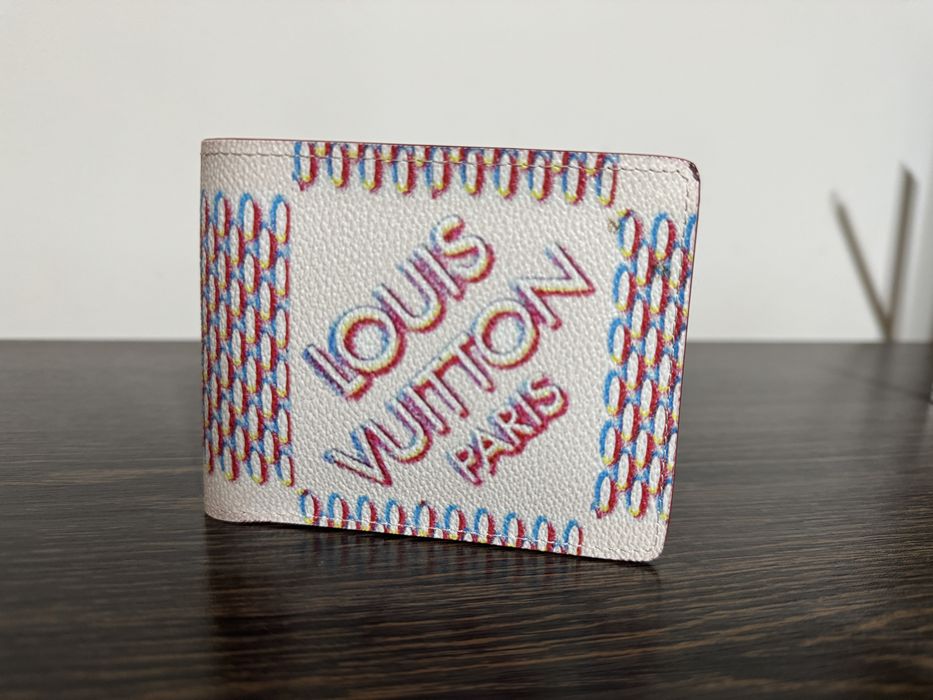 Portofel Louis Vuitton - White Damier Spray -
