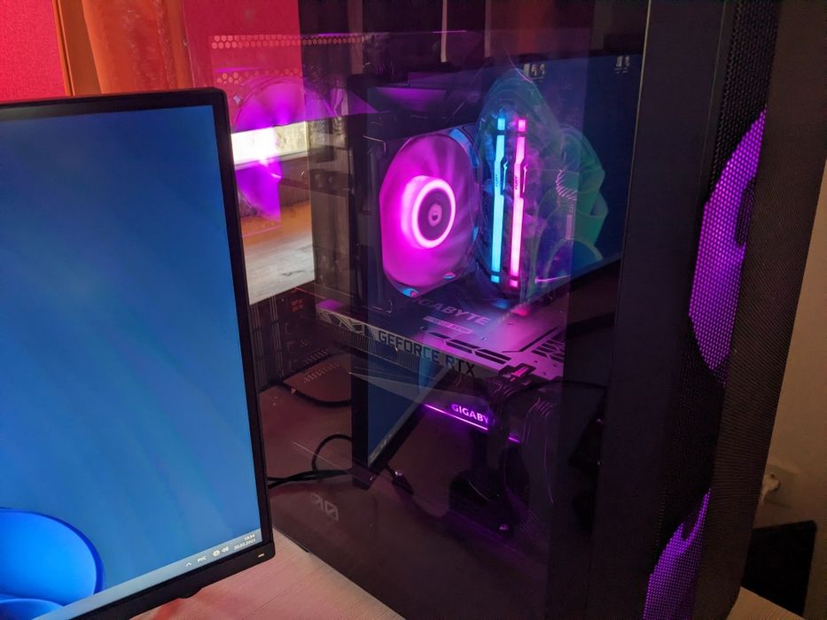Игровой компьютер в сборе