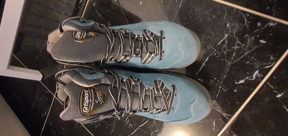 Ghete drumetie Grisport Canion, albastru azur , impecabil,