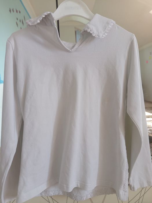 Белые блузки на весну для девочки