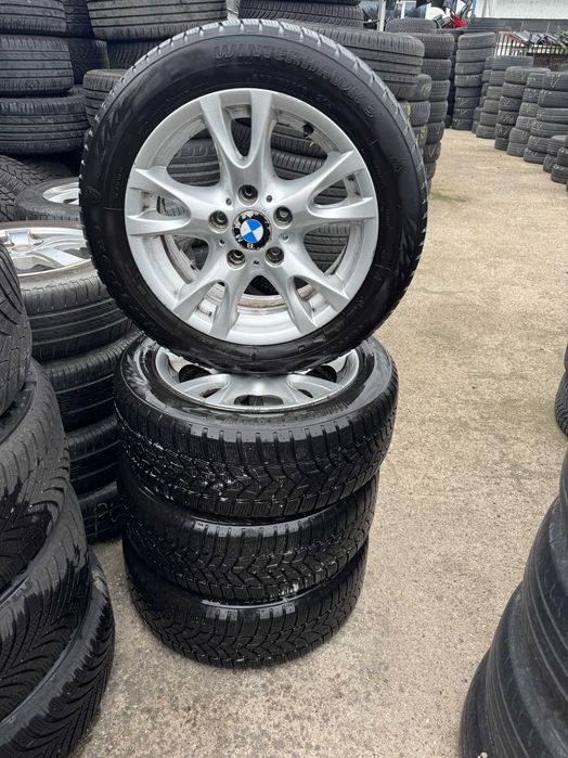 Set Jante BMW R16 5x120 cu Anvelope Firestone 205/55 R16 Iarna M+S