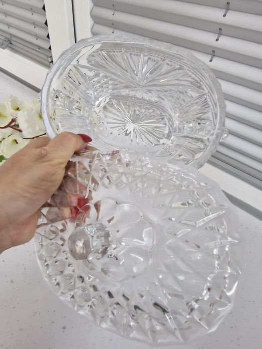 Конфетница хрустальная