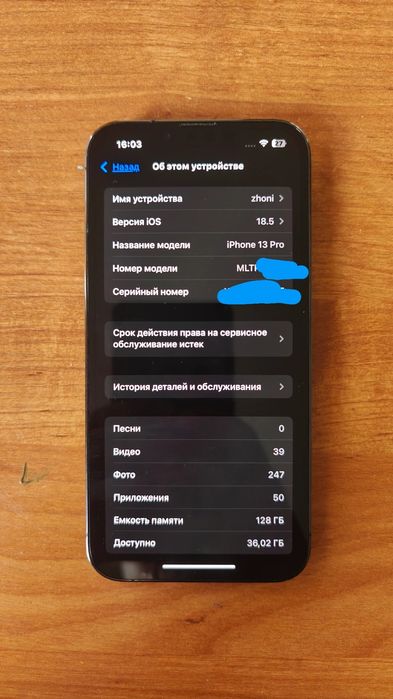 iPhone 13 pro Graphite