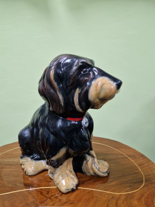 Страхотна антикварна немска керамична фигура статуетка