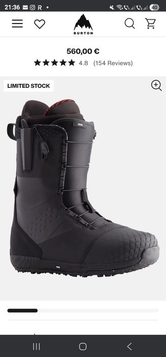 Buți (Boots) snowbord Burton, model ION