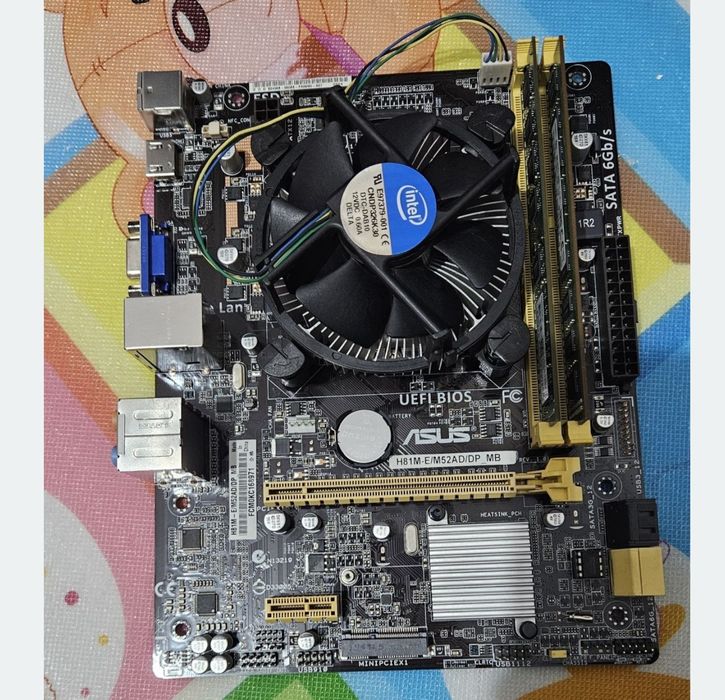 Kit pc gaming placa de baza procesor si ram