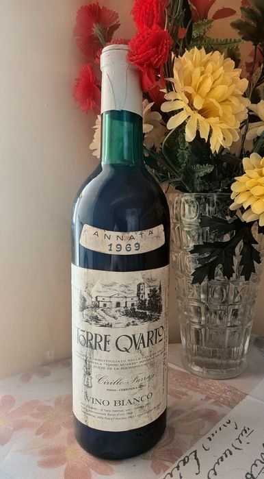 Sticlă de colecție Vin Alb Torre Quarto Annata 1969