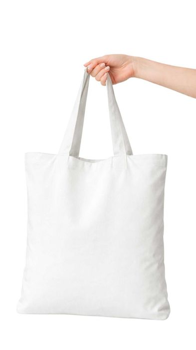 ШОПЕР белый тканевый